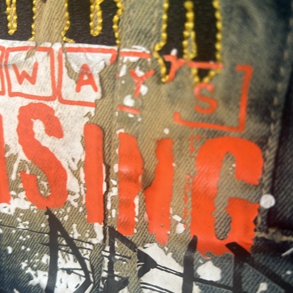 Copper Rivet “Wild Free” Sequin Tiger Denim Jacket - Picture 5 of 16